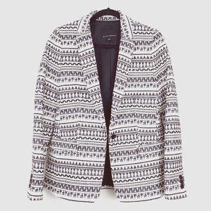 NWT Banana Republic Jacquard Aztec Striped Blazer